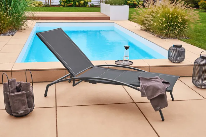 Garden FLAIR Gartenliege RANA anthrazit