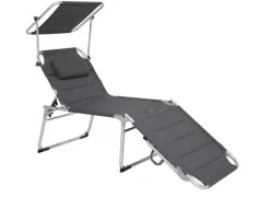 Garden FLAIR Gartenliege BEN XL Alu /anthrazit