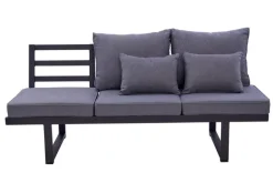 Garden FLAIR Gartensofa LINA anthrazit /grau