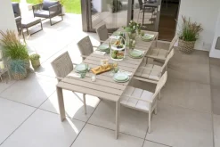 Garden FLAIR Gartentisch ROEN 257-295 x 100 cm taupe