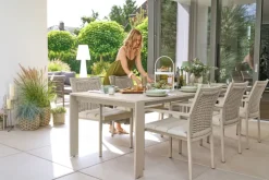 Garden FLAIR Gartentisch ROEN 257-295 x 100 cm taupe