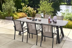 Garden FLAIR Gartentisch RUAN 240 x 120 cm anthrazit /grau