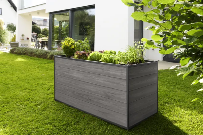 Garden FLAIR Hochbeet RUTH 240 x 80 cm anthrazit
