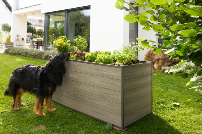 Garden FLAIR Hochbeet RUTH 240 x 80 cm anthrazit