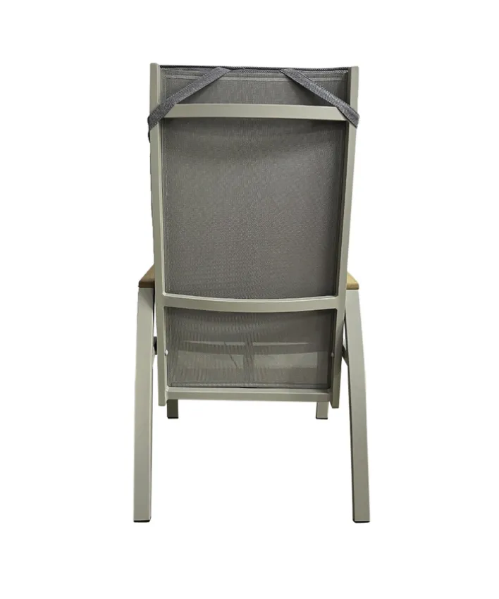 Garden FLAIR Positionsstuhl Garten LANA 2er Set taupe /grau