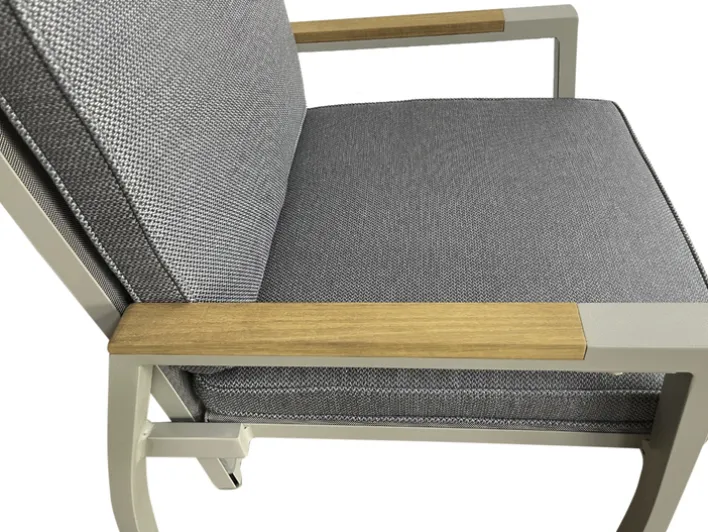 Garden FLAIR Positionsstuhl Garten LANA 2er Set taupe /grau