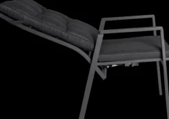 Garden FLAIR Positionsstuhl Garten LUNA A 2er Set anthrazit /anthrazit