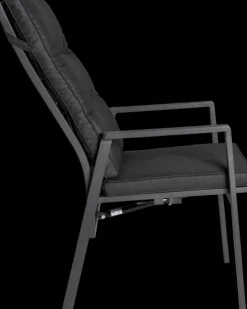 Garden FLAIR Positionsstuhl Garten LUNA A 2er Set anthrazit /anthrazit