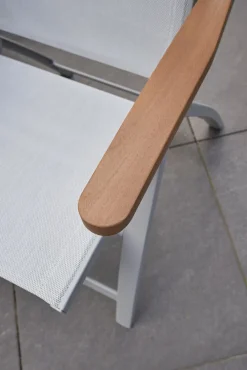 Garden FLAIR Positionsstuhl Garten SALZBURG Alu /hellgrau