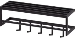 Garderobe 70 x 20 cm Metall schwarz