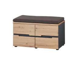 Garderobenbank MEMPHIS Artisan Eiche/ Graphitgrau