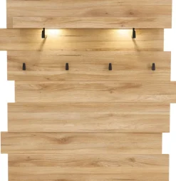 Garderobenpaneel CLYDE 120 x 125 cm Mauvella-Oak-Dekor