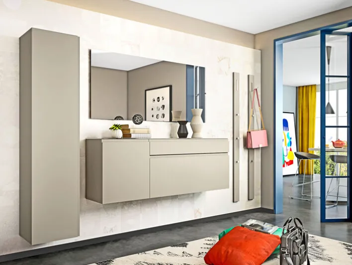 Garderobenpaneel GARDASEE 10 x 165 cm taupe