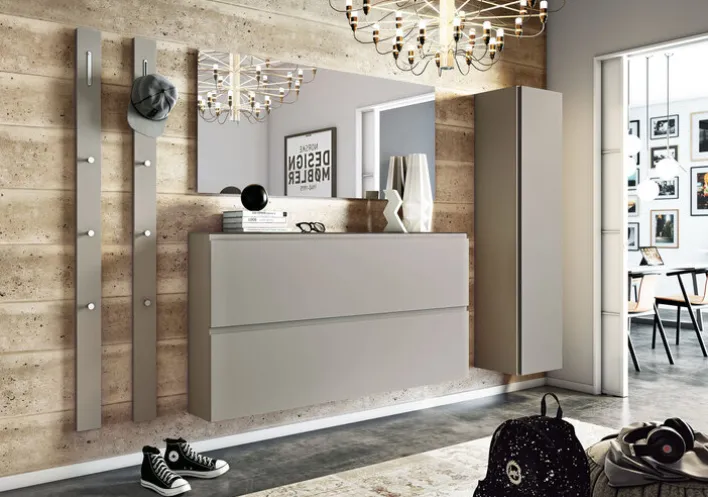 Garderobenpaneel GARDASEE 10 x 165 cm taupe