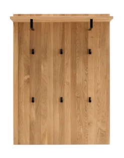 Garderobenpaneel LIDO 80 x 91 cm Astige Eiche massiv naturbelassen geölt