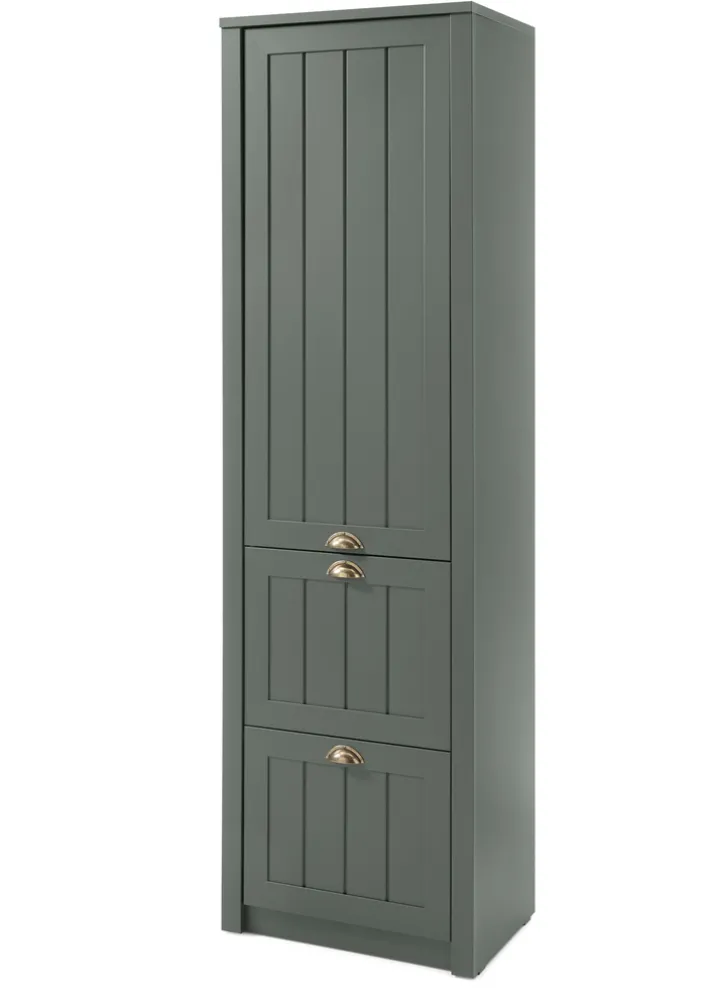 Garderobenschrank ASCOT 60 x 204 cm grün/goldfarbig