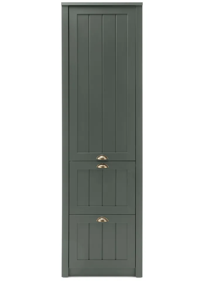 Garderobenschrank ASCOT 60 x 204 cm grün/goldfarbig