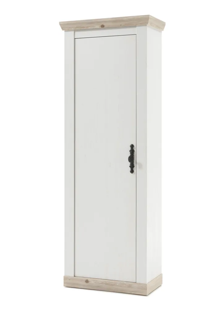 Garderobenschrank FLORENZ 73 x 201 cm weiß/braun