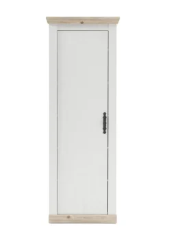 Garderobenschrank FLORENZ 73 x 201 cm weiß/braun