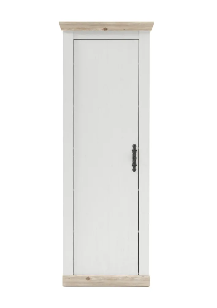 Garderobenschrank FLORENZ 73 x 201 cm weiß/braun