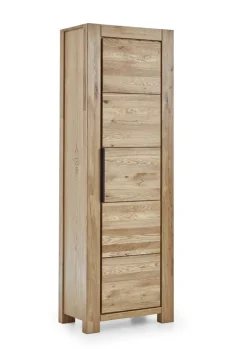 Garderobenschrank JURIA 67 x 199 cm Eiche massiv/Eiche furniert