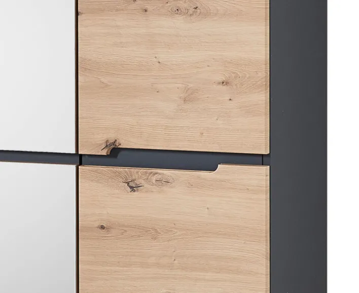 Garderobenschrank MEMPHIS 65 x 197 cm Artisan Eiche/ Graphitgrau