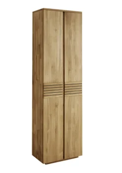 Garderobenschrank SORRENT 60 x 200 cm astige Eiche massiv, naturbelassen geölt