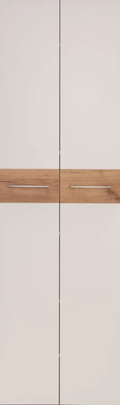 Garderobenschrank THEO Weiß/ Navarra Eiche NB