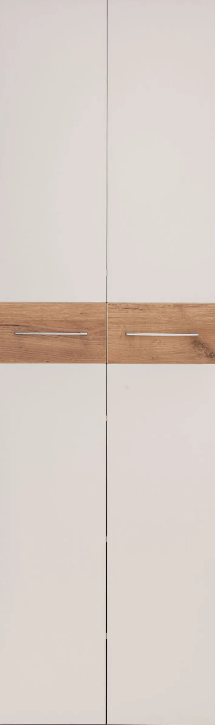 Garderobenschrank THEO Weiß/ Navarra Eiche NB