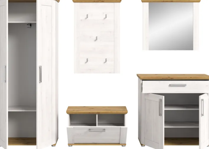 Garderobenschrank VERONA Sibiu Lärche / Artisan Eiche NB