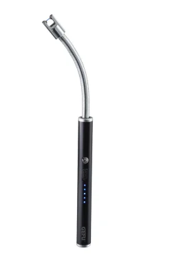 GEFU Feuerzeug IGNITO schwarz/ silberfarbig