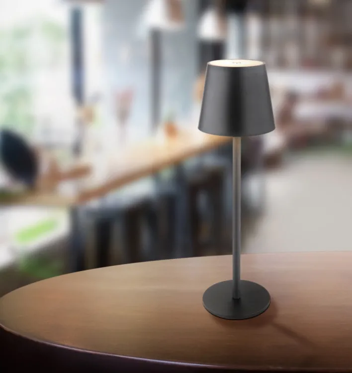 GLOBO Akku LED Tischlampe VANNIE schwarz