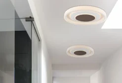 GLOBO CCT LED Deckenlampe GOFFI 69 cm weiß/braun