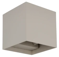 GLOBO LED Außenwandleuchte VERONIKA 10x10 cm sandfarbig