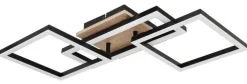 GLOBO LED Deckenlampe BOSSY 70 x 31 cm Holzoptik
