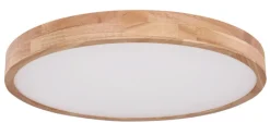 GLOBO LED Deckenlampe RAINER 60 cm Holzoptik