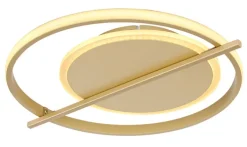 GLOBO LED Deckenlampe REBALL 37 cm goldfarbig