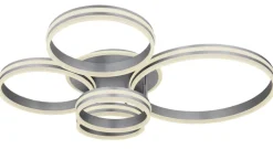 GLOBO LED Deckenlampe RUBIO 114x90 cm grau