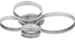 GLOBO LED Deckenlampe RUBIO 114x90 cm grau