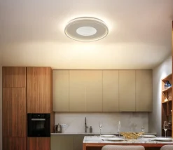 GLOBO LED Deckenlampe SHIRLEY 50 cm sandfarbig