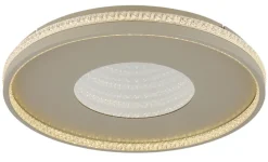 GLOBO LED Deckenlampe SHIRLEY 50 cm sandfarbig