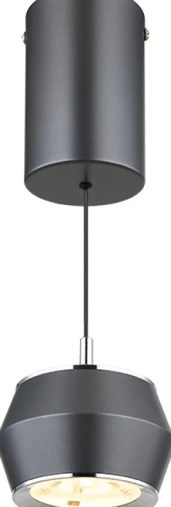 GLOBO LED Pendeleuchte MARTHY 10 cm grau