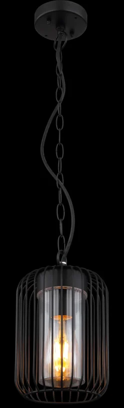 GLOBO LED Retrofit Außenhängeleuchte NINA schwarz