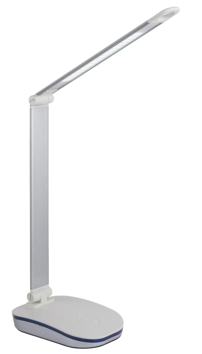 GLOBO LED Schreibtischlampe TALISA 3-teilig silberfarbig