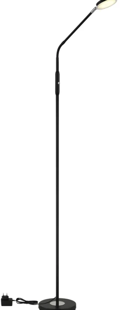 GLOBO LED Stehlampe SILVIO, Metall/Kunststoff, 173 x 52 cm Schwarz/Weiß