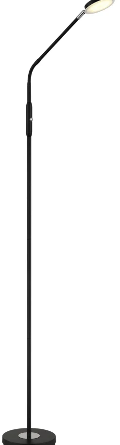 GLOBO LED Stehlampe SILVIO, Metall/Kunststoff, 173 x 52 cm Schwarz/Weiß