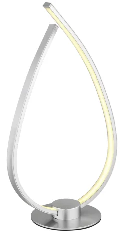 GLOBO LED Tischlampe PASCAL 37 cm silberfarbig