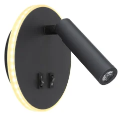 GLOBO LED Wandleuchte MANY schwarz