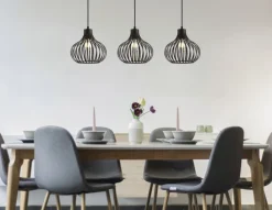 GLOBO Retrofit Balkenpendel MATEO, Metall, 105 x 25 x 150 cm Rostfarbig