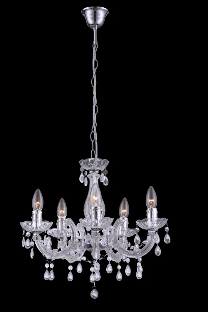 GLOBO Retrofit Kronleuchter CUIMBRA II 44 cm klar